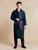 Connaught Long Smoking Jacket Robe in Green