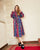 Women's Hooded Dressing Gown  - Multicolor