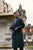 Connaught Long Smoking Jacket Robe in Green