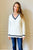 Cricket Jumper Female Model Photo Front | Bown of London