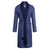 Blue Lightweight Dressing Gown - The Oxford Bathrobe