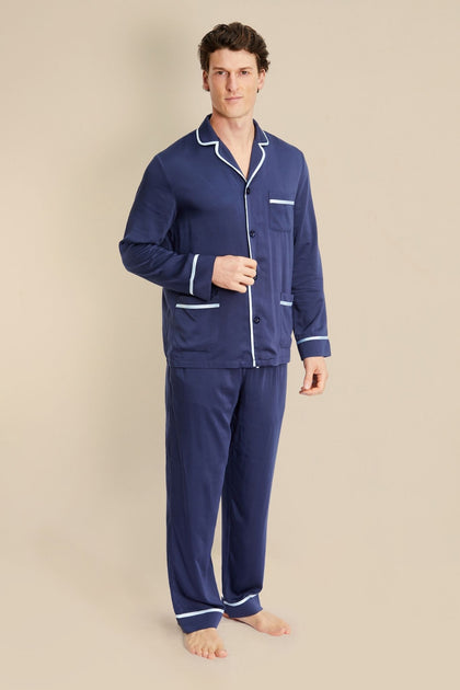 Men's Breathable Bamboo Pyjamas - Poseidon