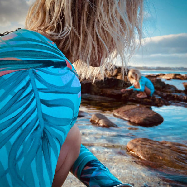 Luke Long Sleeve Back Zip Swim Suit