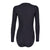 Black Classic Long Sleeve Front Zip Back View