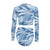 Silver botanical Rash Vest Swimsuit Back View