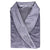 Women's Lunar Ladies Velvet Robe in Grey Front View Folded