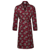 Lightweight Dressing Gown - Gatsby Paisley Wine