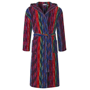 Women's Hooded Dressing Gown  - Multicolor