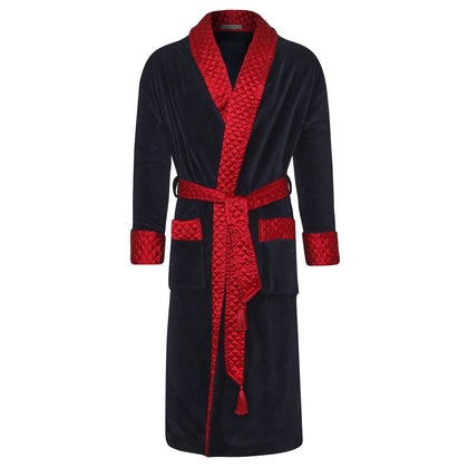 Mens long smoking jacket best sale