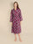 Lightweight Dressing Gown - Gatsby Paisley Wine