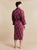 Lightweight Men's Dressing Gown - Gekko Claret