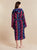 Women's Hooded Dressing Gown  - Multicolor