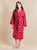 Women's Hooded Dressing Gown - Pink Diamond