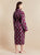 Lightweight Dressing Gown - Gatsby Paisley Wine