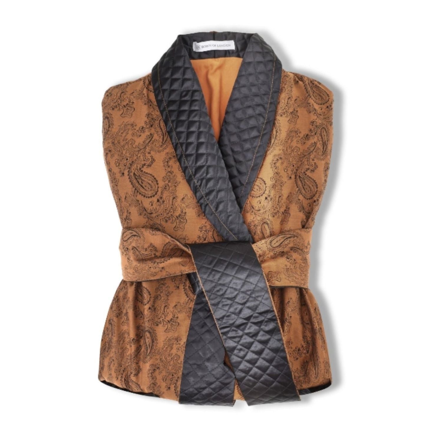 Majestic Long Gold Smoking Jacket | Bown of London – Bown of London AU
