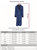 Sherlock Men's Long Smoking Jacket Size chart