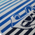 Beach Towel - Blue Stripes With Anchor Closer Look