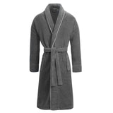 Women's Grey Towelling Dressing Gown - Europa