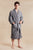 Men's Grey Towelling Dressing Gown - Europa