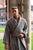 Men's Grey Towelling Dressing Gown - Europa