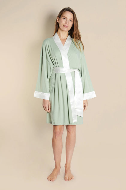 Lightweight Short Dressing Gown - Hestia