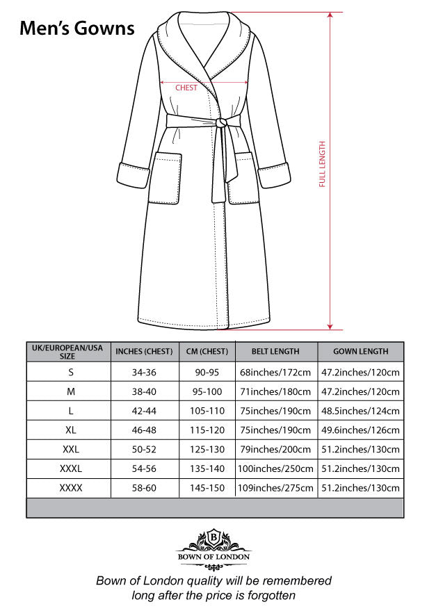Luxury Gentlemen's Bathrobe | Bown of London – Bown of London AU