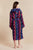 Women's Hooded Dressing Gown  - Multicolor