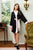 Persephone womens lightweight dressing gown in black - lifestyle