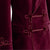 Made to Measure Double Breasted Mens Italian Velvet Smoking Jacket - Burgundy