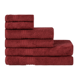 Organic Towel Sets - Berry Red