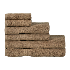 Homelover Towel Sets - Cone Brown | 2 Bath Towels + 2 Hand Towels + 2 Guest Towels