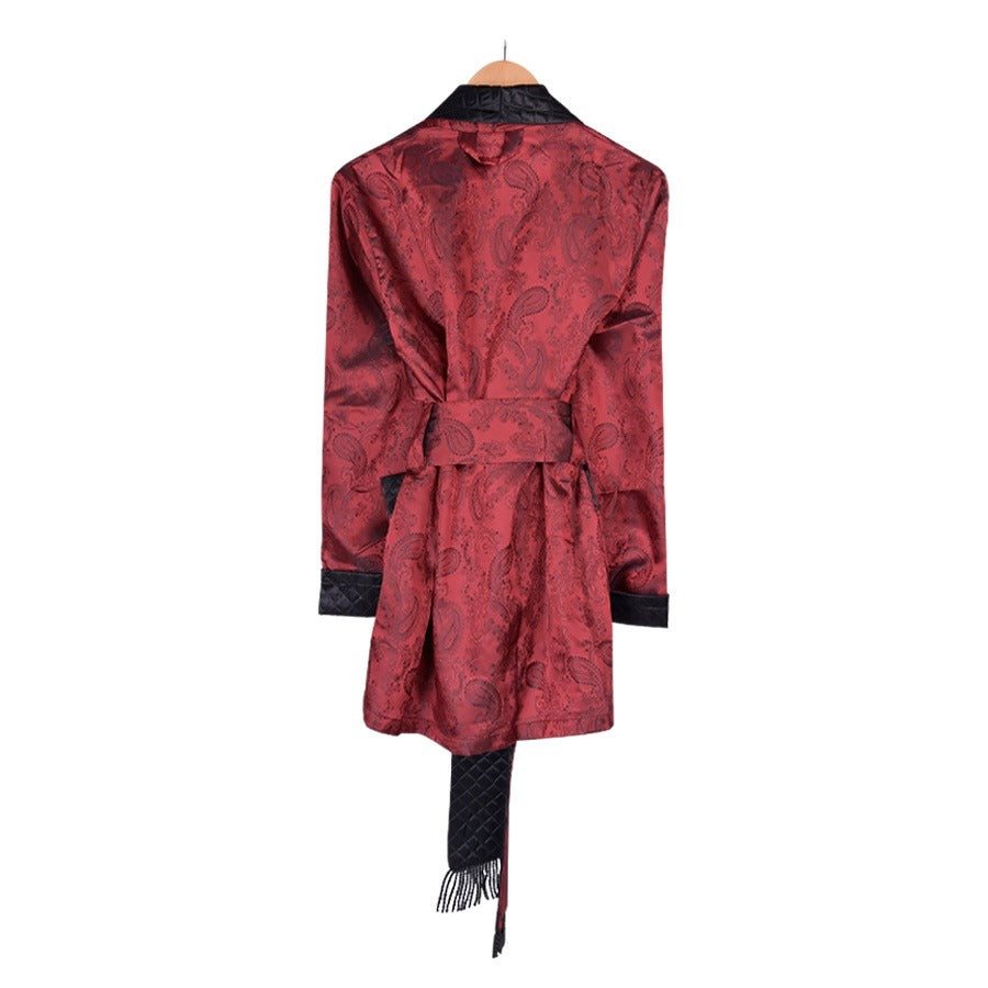 Belgravia Luxury Cotton Short Smoking Jacket