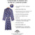 Gatsby paisley blue Dressing Gown | Bown of London