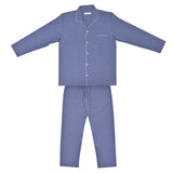 Men's Pyjamas Brushed Cotton Blue - Azur