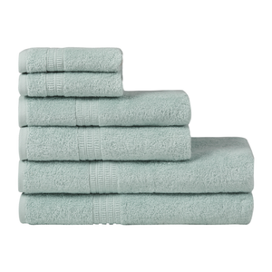 Homelover Towel Sets - Tea Green | 2 Bath Towels + 2 Hand Towels + 2 Guest Towels