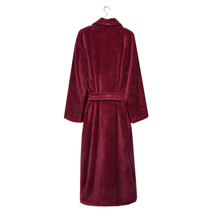 Back of Burgundy Women's robe | Bown of London