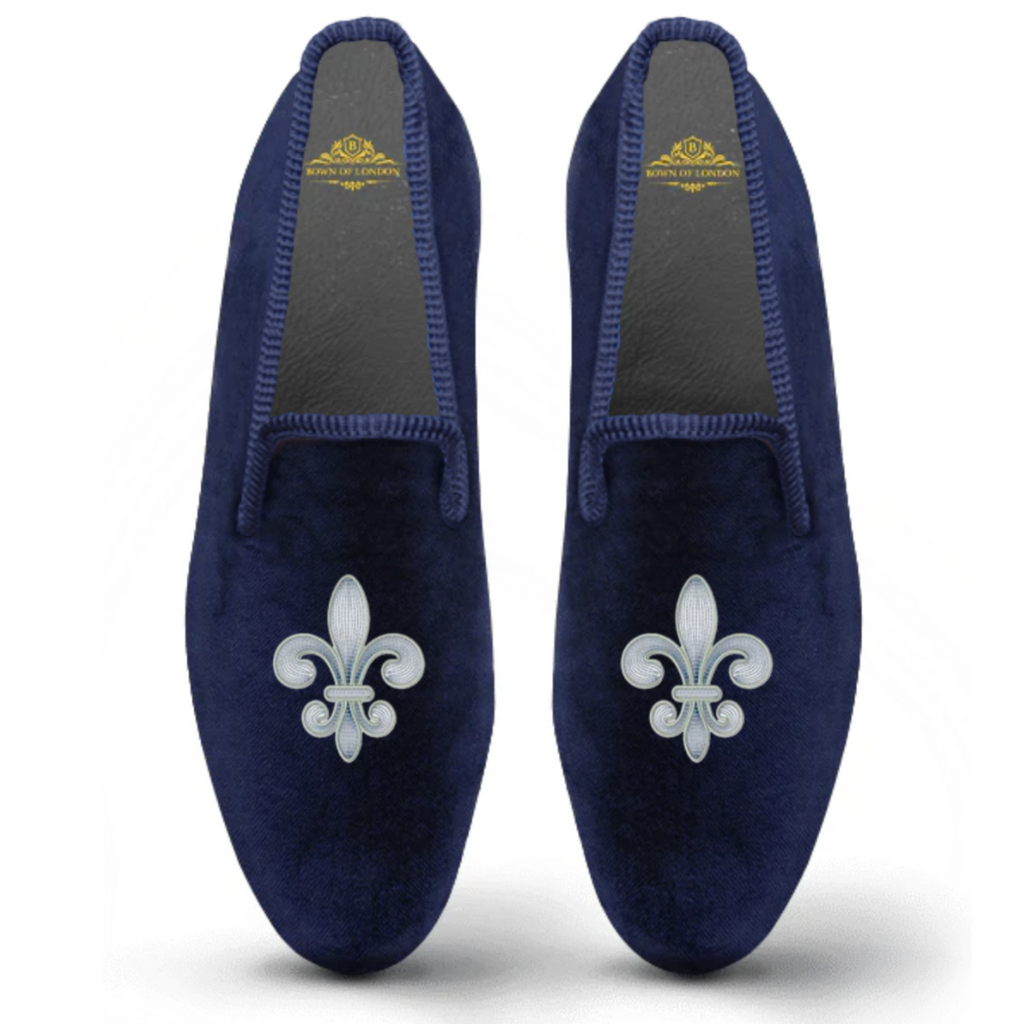 Velvet Slippers Fleur | Bown of London