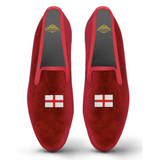 Velvet Loafer/Slipper Flag of England