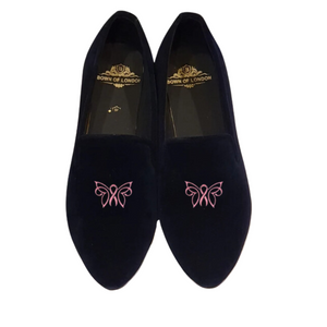 Women's Velvet Loafer/Slipper Fairy Wings | Bown of London