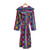 Women's Hooded Dressing Gown - Patchwork