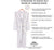Men's Hooded Nua Cotton Dressing Gown - Pale Grey
